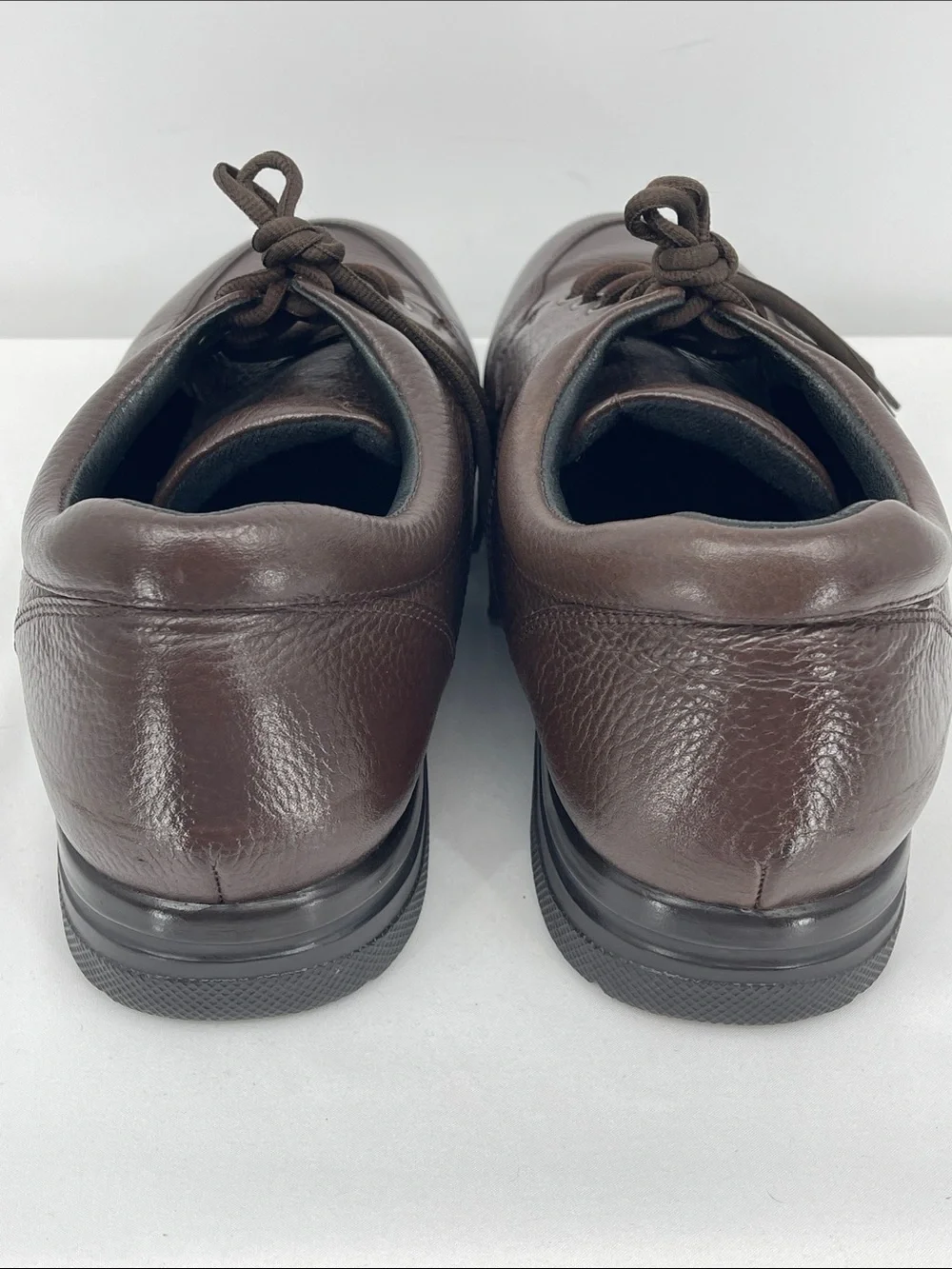 DREW Men's Casual Leather Lace-Up Shoes in Dark Brown SIZE 10.5 WIDE